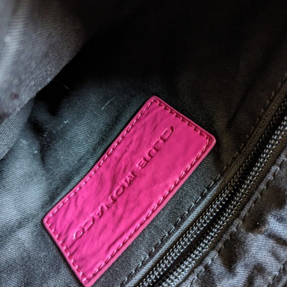 hot pink patent leather clutch from Club Monaco - Picture 3 of 5